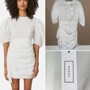 NEW $398 Revolve Rhode Pia Dress White Small NWT